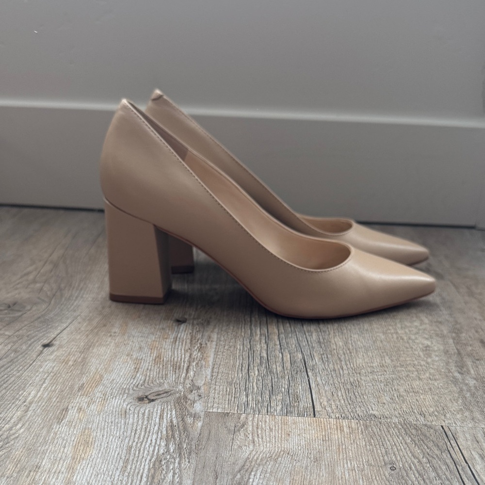 Like New | Marc Fisher LTD Zala Block Heel Pump (Nude) - Picture 5 of 6